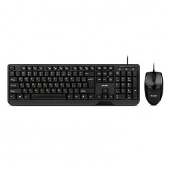 SVEN KB-S330C, Keyboard 12Fn-keys + Mouse (Optical 1000 dpi, 2+1(scroll wheel)), Waterproof design, Classic fullsize layout, USB, Black, Rus/Ukr/Eng
